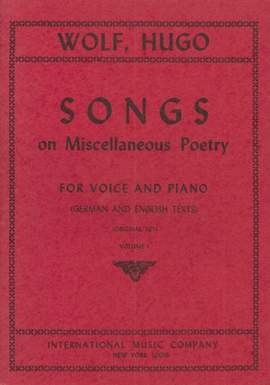 Wolf: 25 Lieder Volume 1