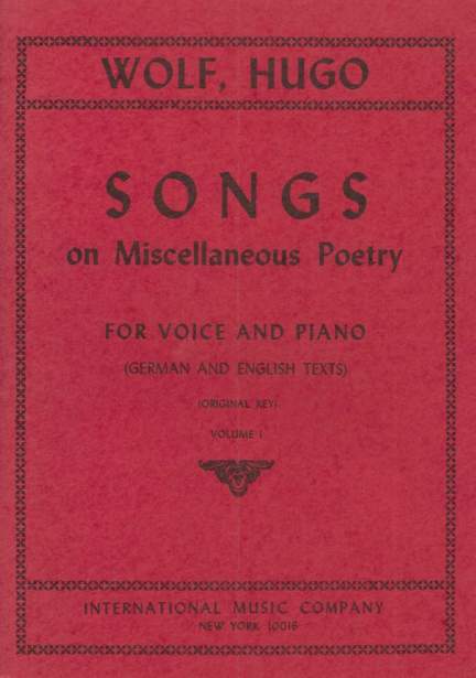 Wolf: 25 Lieder Volume 1