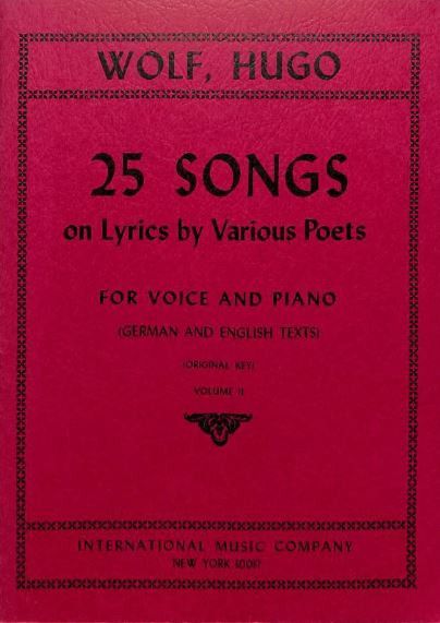 Wolf: 25 Lieder Volume 2