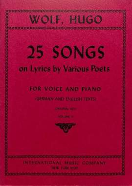 Wolf: 25 Lieder Volume 2