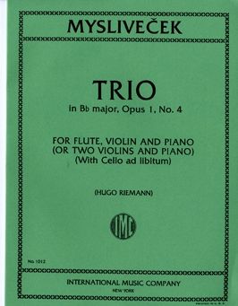 Myslivecek, J: Trio B flat Major B flat major op.1/4