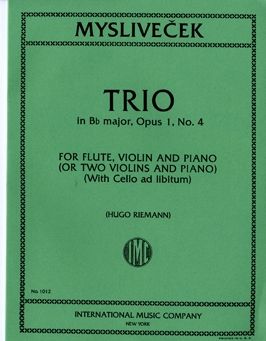 Myslivecek, J: Trio B flat Major op.1/4