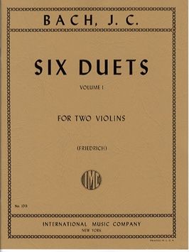 Bach, J C: Six Duets Volume 1