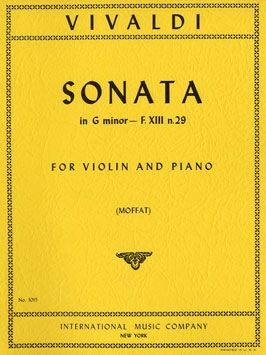 Vivaldi, A: Violin Sonata G minor op.2/1 RV27