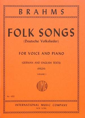 Brahms, J: 42 Folk Songs Vol. 1 Vol. 1