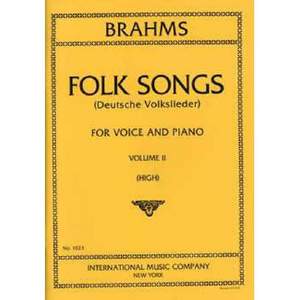 Brahms, J: 42 Folk Songs Vol. 2 Vol. 2