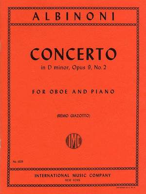 Albinoni, T: Concerto in D minor Op.9 No.2