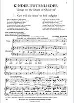 Mahler, G: Kindertotenlieder (medium voice) Product Image