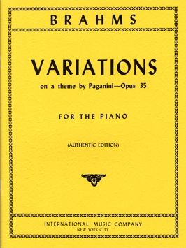 Brahms, J: 28 Variations A minor on a theme by Paganini op.35