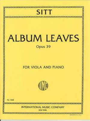 Sitt, H: Album Leaves op.39