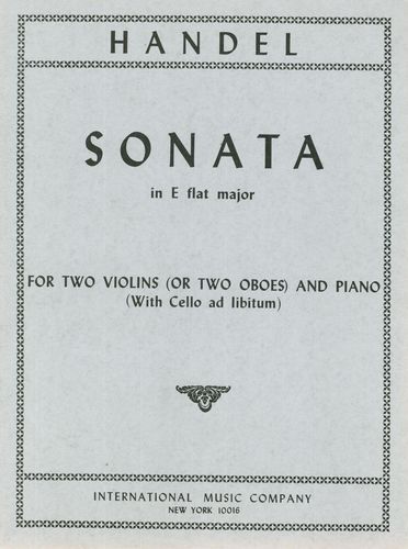 Handel, G F: Sonata E flat major E flat major