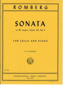 Romberg, B: Sonata Bb Major B Flat Major Op.38 No.3