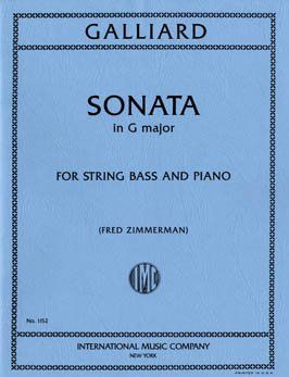 Galliard, J E: Sonata in G major G major
