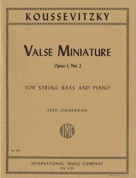 Koussevitsky, S: Valse Miniature op. 1/2