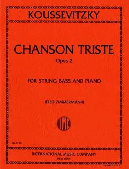 Koussevitsky, S: Chanson Triste op. 2