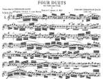 Bach, J S: Four Duets Product Image