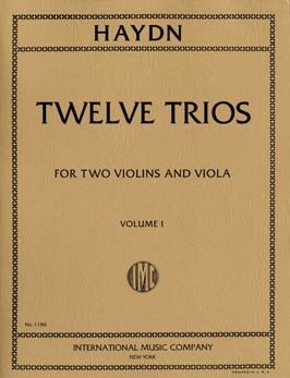Haydn, J: Twelve Trios 1 Vol. 1