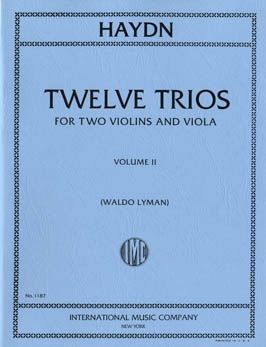 Haydn, J: Twelve Trios 2 Vol. 2