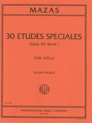 Mazas, J: Etudes Speciales Book 1 op.36