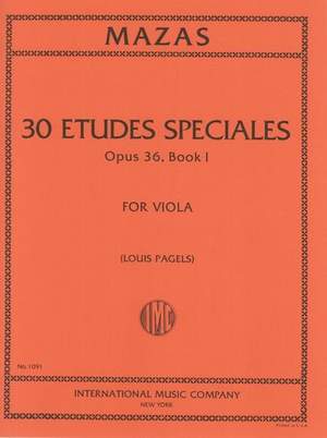 Mazas, J: Etudes Speciales Book 1 op.36