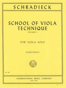 Schradieck, H: School of Viola Technique Volume 1