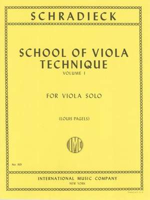 Schradieck, H: School of Viola Technique Volume 1