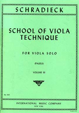 Schradieck, H: School of Viola Technique Volume 3