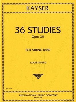 Kayser, H E: 36 Studies Op.20