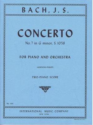 Bach, J S: Concerto No. 7 in G minor, S. 1058 for Piano and Orchestra