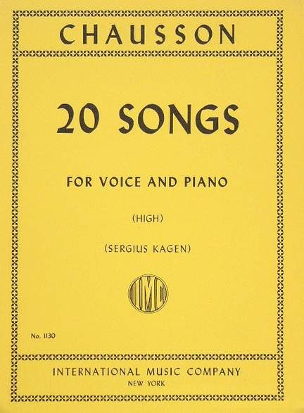 Chausson, E: 20 Songs