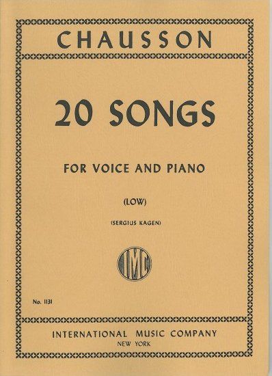 Chausson, E: 20 Songs