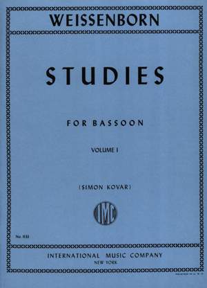 Weissenborn, J: Studies 1 Op.8 Vol. 1