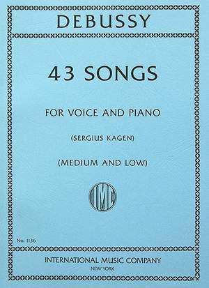 Debussy, C: 43 Songs