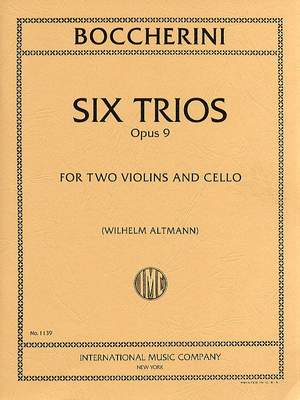 Boccherini, L: Six Trios Op.9