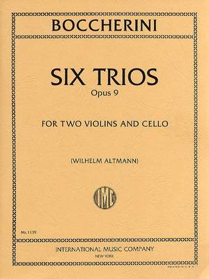 Boccherini, L: Six Trios Op.9
