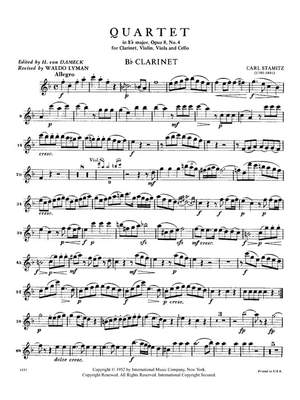 Stamitz, C P: Quartet Eb Major Op.8 No.4