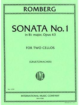 Romberg, B: Sonata No. 1 Bb Major B flat major Op.43 No.1