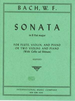 Bach, W F: Sonata B flat major