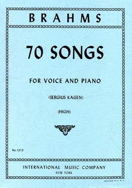 Brahms, J: 70 Songs H.vce Pft