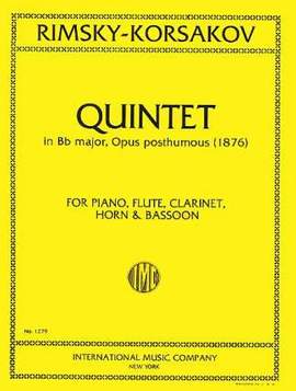 Rimsky-Korsakov, N: Quintet Bb Major B flat major