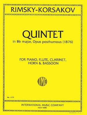 Rimsky-Korsakov, N: Quintet Bb Major