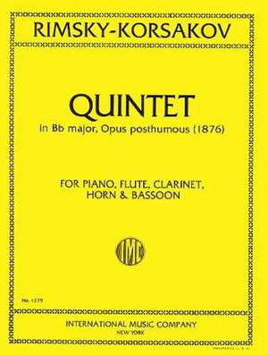 Rimsky-Korsakov, N: Quintet Bb Major B flat major