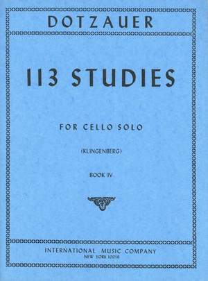 Dotzauer: 113 Cello Studies Volume 4