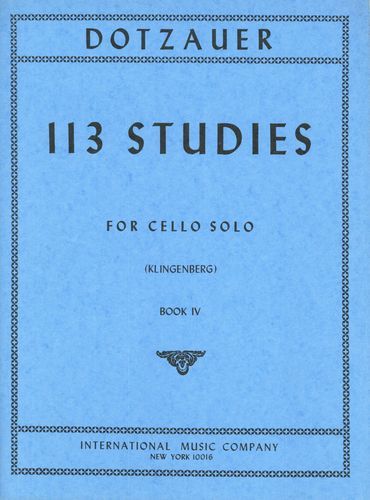 Dotzauer: 113 Cello Studies Volume 4
