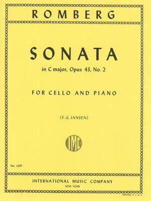 Romberg, B: Cello Sonata C Maj Op.43 No.2