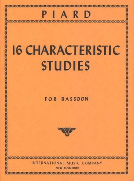 Piard, M: 16 Characteristic Studies