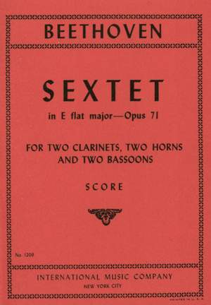 Beethoven, L v: Sextet in E flat major Op.71