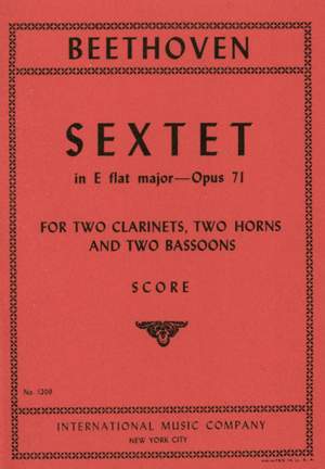 Beethoven: Sextet in E flat major Op.71