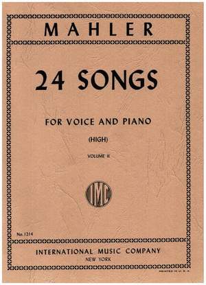 Mahler, G: 24 Lieder Volume II (high voice)