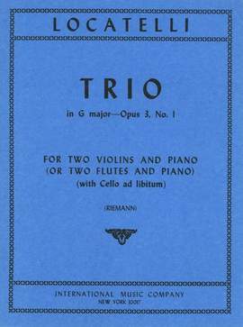 Locatelli, P A: Trio G major G major op.3/1